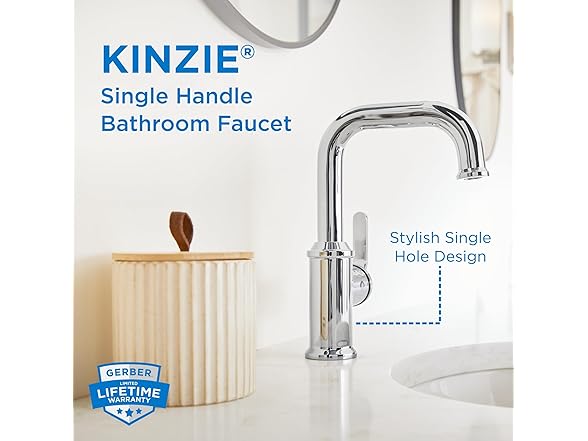 Gerber Kinzie Single Handle Single Hole Bathroom Faucet