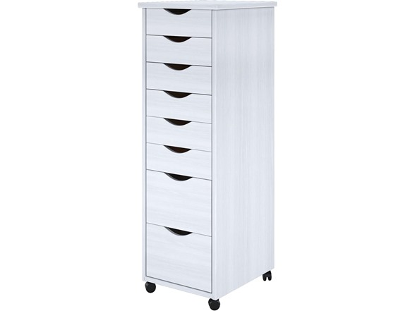 6+2 Narrow Drawers White