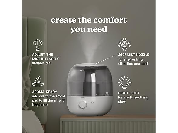 Homedics Ultrasonic Top Fill Humidifier