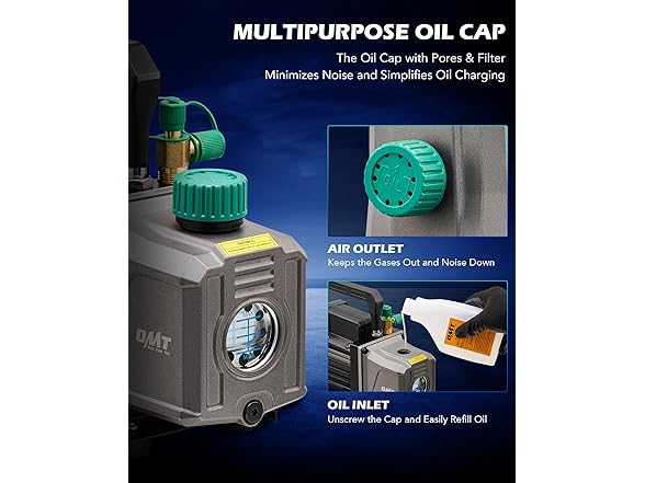 Orion Motor Tech Vacuum Pump, 4.5 cfm 1/3 hp HVAC Single Sta (Open Box)