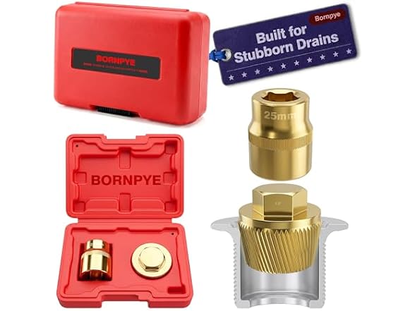 Bornpye 1.5" Tub Drain Removal Tool