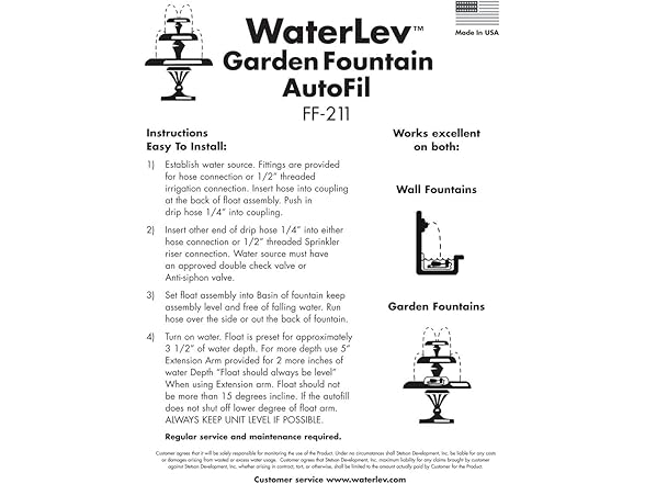 Sunnydaze Water Auto Fill System