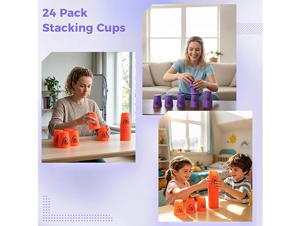 yeesport Sport Stacking Cups, 24pcs Sports Gift