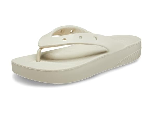 Crocs Classic Platform Women's Flip Bone