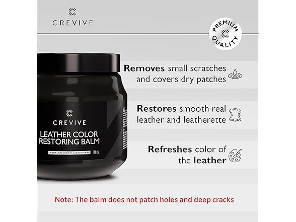 Leather Recoloring Balm Black & Leather Cleaner
