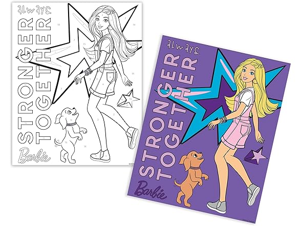 Cra-Z-Art Barbie Crayon by Number Set