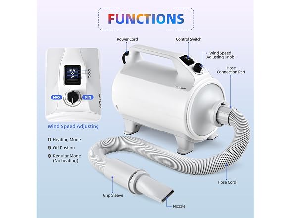Generic Entosun Dog Dryer, Pet Hair Dryer