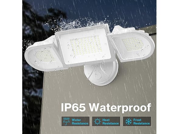 Olafus 130W 3-Head LED Flood Light IP65