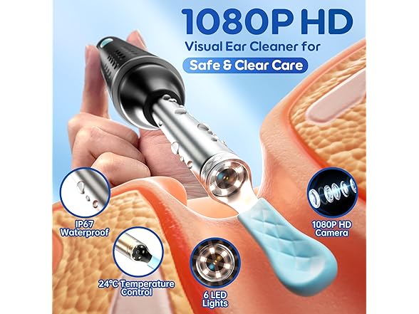 Coonyes Ear Wax Removal Tool with Camera