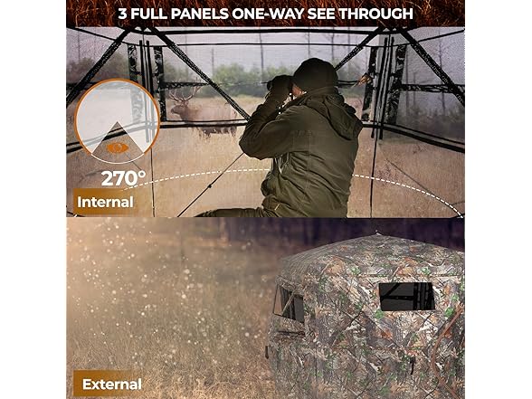 HUNTSEN Hunting Blind 270° See Through
