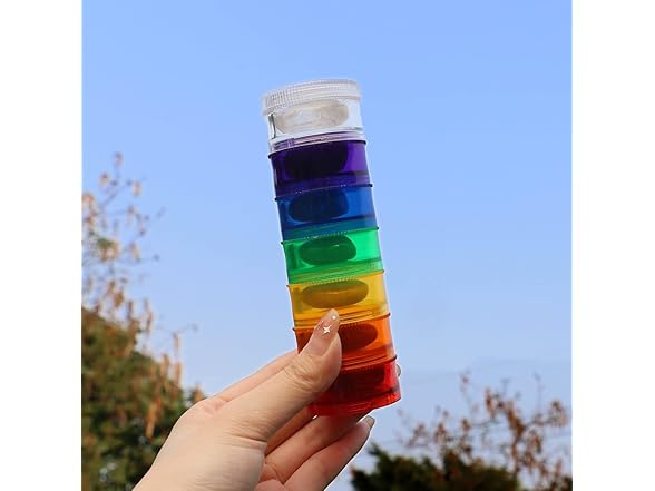 Seven Chakra Stones in Pill Case