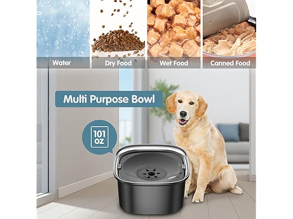 UPSKY 3L Dog Water Bowl