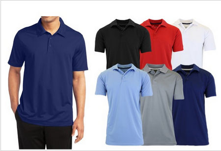 5Pk Mens S/S Performance Polo (S - 3XL) - Gallery 5