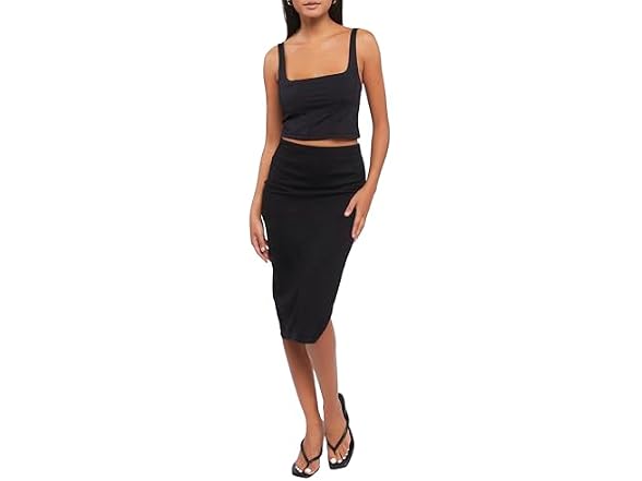 Forever 21 Side-slit Midi Skirt
