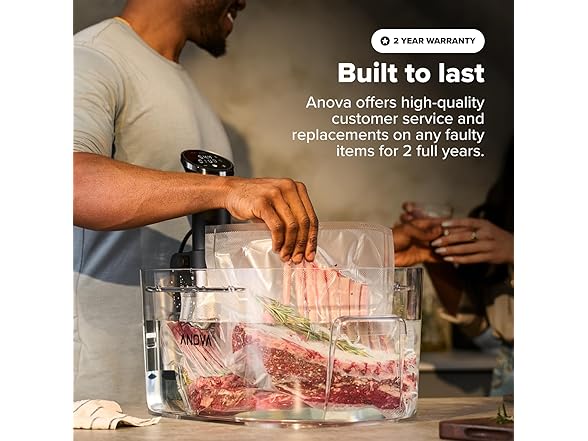 Anova Culinary Sous Vide Precision Cooker 3.0 (WiFi), 1100 Watts, Stainless Steel (Open Box)