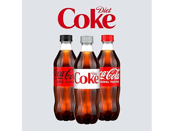 6PK Diet Coke Diet Soda, 16.9 fl oz Bottles