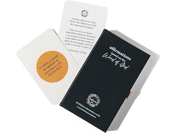WildFlower Christian Affirmation Cards, 50pc