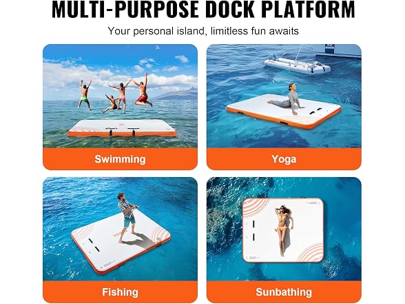 VEVOR Inflatable Floating Dock