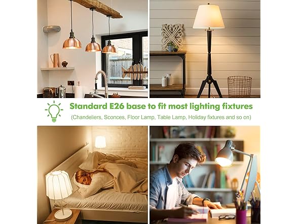 Brightever LED Light Bulbs, 100 Watt Equivalent A19 LED Bulbs