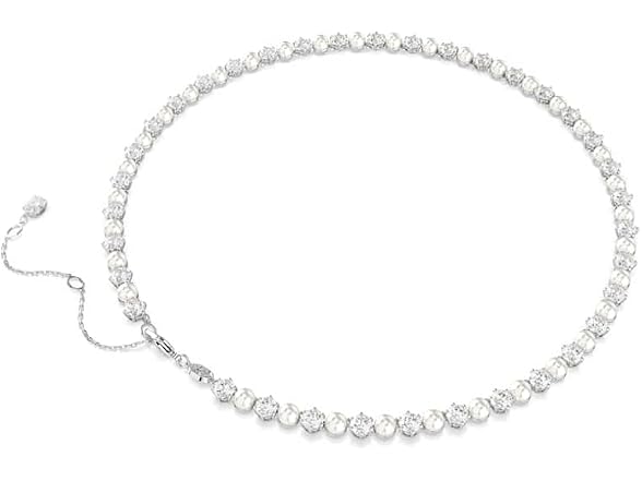 Swarovski Tennis Matrix Pearl Necklace