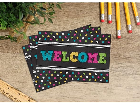 Teacher Created Resources Chalkboard Brights Welcome