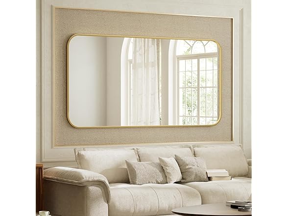 BEAUTYPEAK Wall Mounted Bathroom Mirror