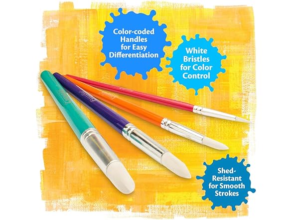 Crayola Paint Brushes 4ct