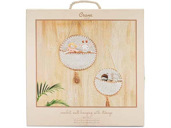 Crane Baby Violet Crochet Wall Hanging