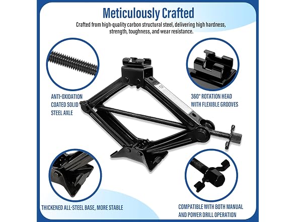 2 Ton Scissor Jack Kit for Car