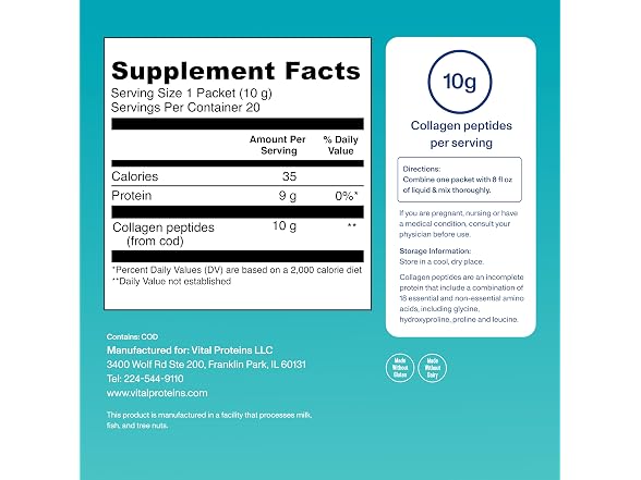 Vital Proteins Marine Collagen Stick Packs 20ct