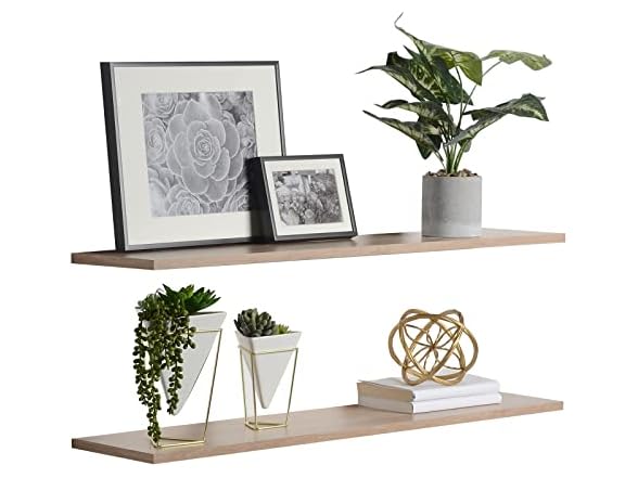 Light Oak- 36"x8"x0. 5" or 36”x10”x0.5”