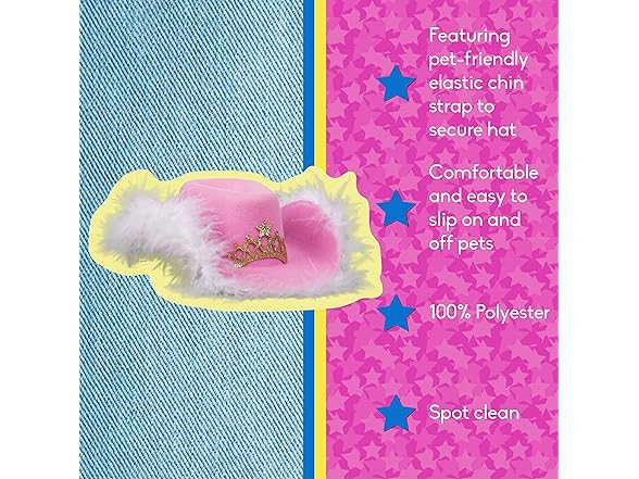 Doggy Parton Pink Cowgirl Hat with Tiara