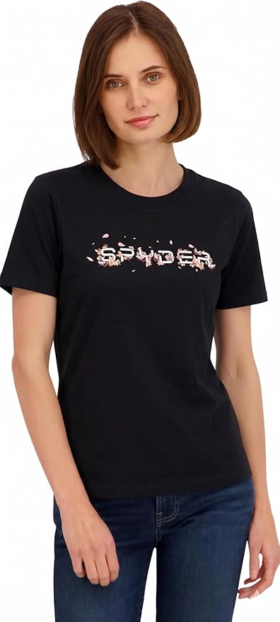 Spyder Women Wordmark Logo Graphic Short T-Shirt - Gallery 12