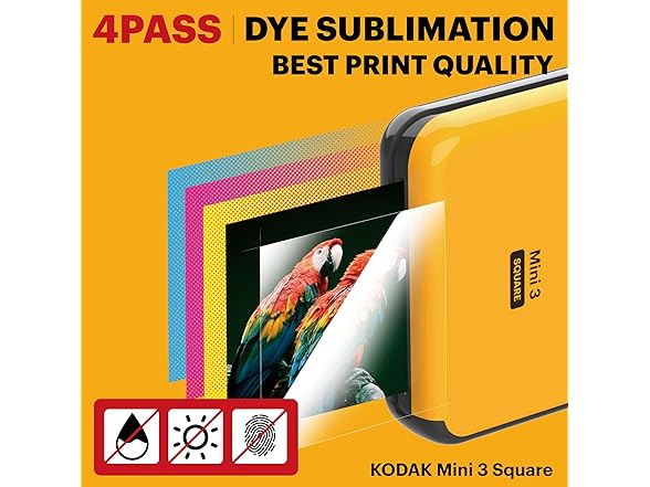 Kodak Mini 3 Square Portable Photo Printer