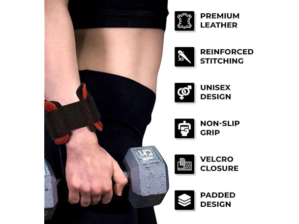 YAGHZU Weight Lifting Grips with Wrist Straps