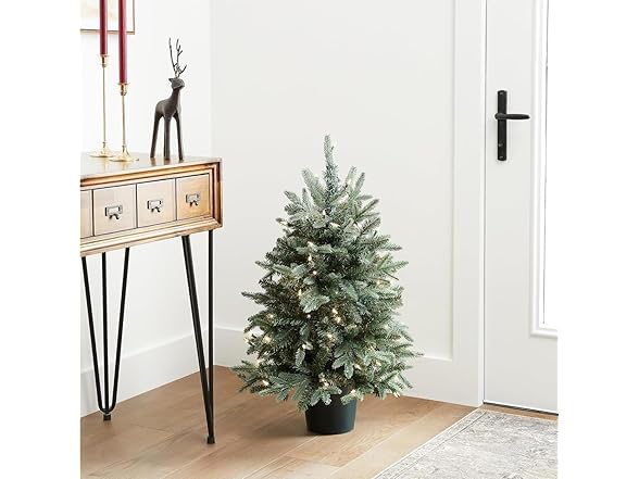 KISIQI 3ft Artificial Christmas Tree with Pot