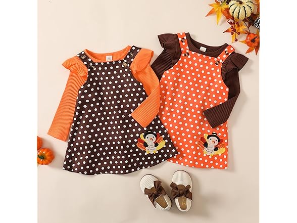 Toddler Girl Thanksgiving Outfit Set