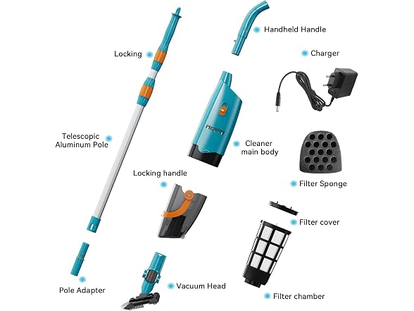 LVKE Cordless Pool Vacuum