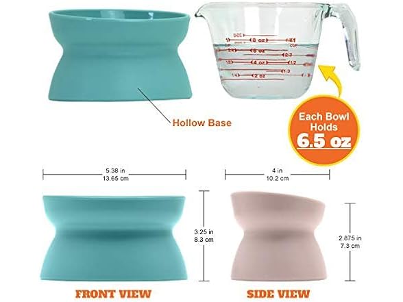 Kitty City Raised Cat Bowls, 2pk