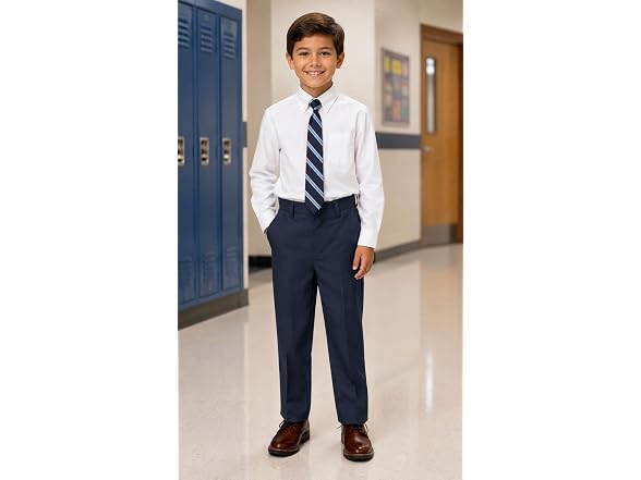 Spring Notion Boys (18 MOS) Flat Front Dress Pants