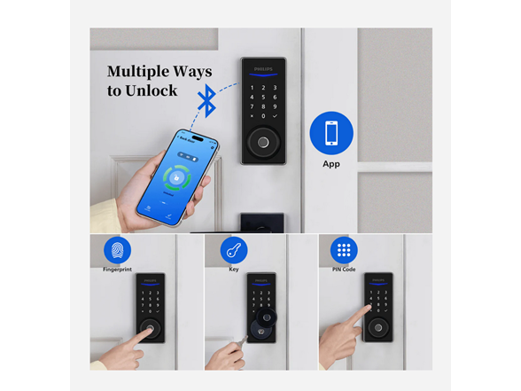 Philips 4000 Series Bluetooth Fingerprint Deadbolt