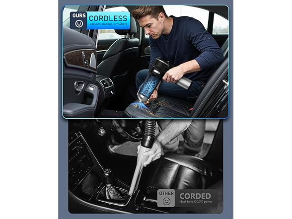 NEVERLAND Handheld Cordless Car Vacuum