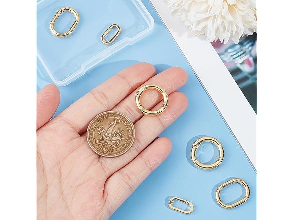 NICENEEDED 6 Pcs 18K Gold Plated Spring