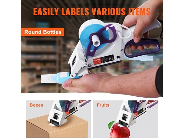 Manual Label Applicator, 0.59-2.17 inches Label
