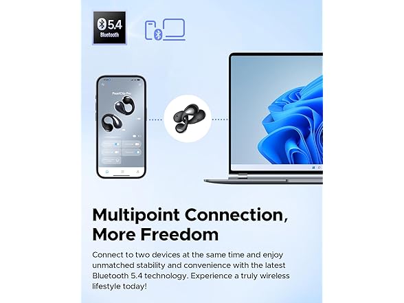SoundPEATS PearlClip Pro Earbuds | BT5.4