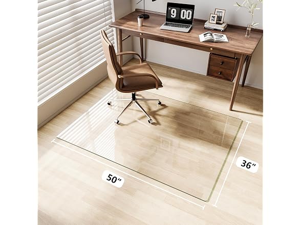 FlyEcho Glass Chair Mat 36" x 50"