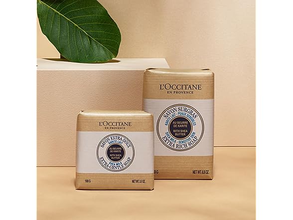 (3 Pack) L'Occitane Shea Butter Extra Gentle Soap, Milk, 3.5 oz