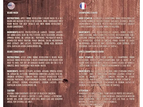 Viking Revolution Beard Wash & Beard Conditioner Set