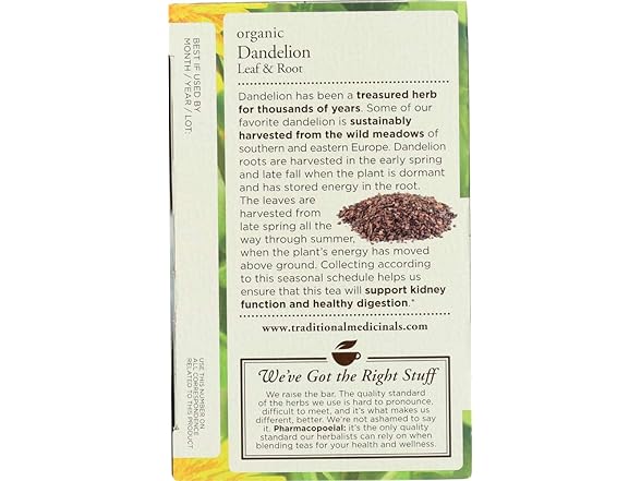 Traditional Medicinals Dandelion Leaf & Root Herbal Tea