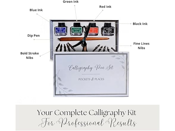 Pockets & Places Calligraphy Pen Set